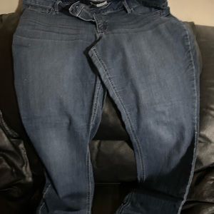 Dark stretch jeans size 18short